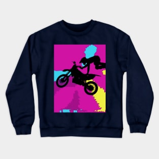 Flying High Motocrosser - Motocross Rider Crewneck Sweatshirt